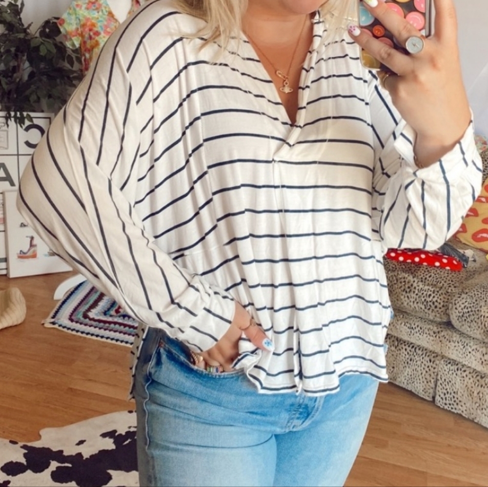Free People/ We the Free Stripe Top